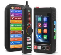 Henkion Multifunction RJ45 Network Cable Tester, 4" IPS Touch Screen UTP Ethernet Cable Tracer, with Network Tools, TDR,DMM,OPM,POE++ Detect, Level Meter, RJ45 TDR, Cable Length, NCV, FTP, LT-600T