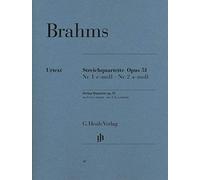 HENLE VERLAG BRAHMS J. - STRING QUARTETS IN C MINOR AND A MINOR OP. 51 Classical sheets String ensemble