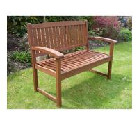 Henley 2 Seat Wood Garden Bench FSC®-Certified Hardwood Great Two Seater Outdoor Garden Patio Furniture