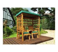 Henley Garden Tete a Tete by Charles Taylor - 2 Seats Green Cushions