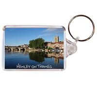Henley on Thames - Oxfordshire - Double Sided Large Keyring Name Tag Key Ring Chain Fob Novelty Gift/Present
