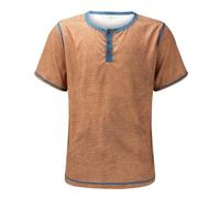 Henley T Shirt Mens Summer Short Sleeve Classic Buttons Distressed Vintage Waffle Plaid Casual Shirts Stylish Slim Fit Comfy Daily Work Out Sport Running Tshirt Lightweight Breathable T Shirts