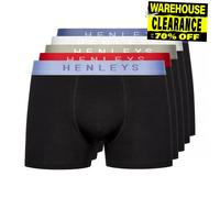 Henleys - Mens Blackiris Boxers 5pk Assorted
