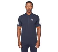 Henleys Calyer Smart Casual Designer Zip Up Polo Shirt Mens Navy