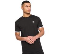 Henleys Henjaque Mens Casual Designer T-Shirt/Shorts Set Black