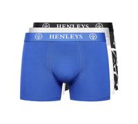 Henleys Henline 3pk Mens Boxer Shorts - Multicolour - Size 2XL