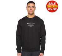 Henleys Mens Henstack Crew Neck Sweatshirt Black S