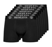 Henleys McBlacken Boxer Shorts 7pk Mens - Black - Size 2XL