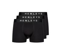Henleys Men's Coalink 3 Pack Boxers in Black | Size: XL Henleys Black XL