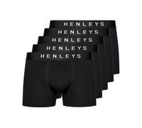 Henleys Mens Coalink Boxer Shorts (Pack of 5)XXL Black BG1321