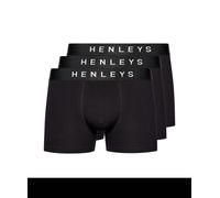 Henleys - Mens Coalink Boxers 3pk Black