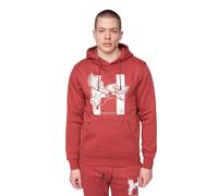 Henleys Mens Curveball Hoodie (Deep Red) - Bordo - Size Medium