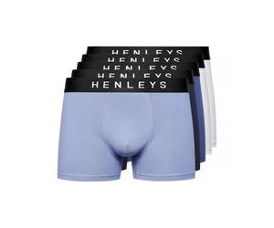 Henleys Mens Inkset Marl Boxer Shorts (Pack of 5) BG1338