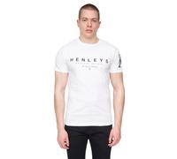 Henleys Mens Kilhen Logo T-Shirt (White) Cotton - Size X-Large