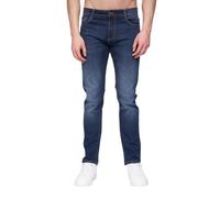 Henleys - Mens ‘MAYHEN’ Slim Fit Cotton Rich Denim Jeans (Dark Wash, W32 L34)