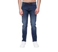 Henleys Mens Mayhen Slim Jeans (Dark Wash) - Navy/Blue - Size 32 Short