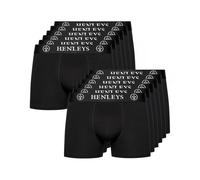 Henleys Men's McBlacken Boxers 12 Pack in Black | Size: 2XL Henleys Black 2XL