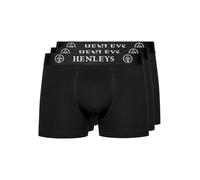 Henleys - Mens McBlacken Boxers 3pk Black