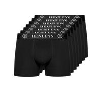 Henleys Men's McBlacken Boxers 7 Pack in Black | Size: XL Henleys Black XL