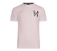 Henleys Mens Original Designer Logo T Shirt Crew Neck Soft Cotton Classic Side Logo Tee Top Tshirt White L