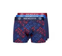 Henleys Mens Rutlers Three Pack Boxers Peacoat Multi L
