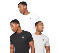 Henleys Myer 3pk T-Shirts Mens - Multicolour - Size Medium