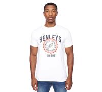 Henleys Tipton T-Shirt Men's | T-Shirt | Optic White | UK Size Large