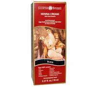 Henna Cream, SURYA BRASIL Healthy Hair Colour for Grey Coverage, BLACK