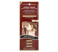 Henna Cream, SURYA BRASIL Healthy Hair Colour for Grey Coverage, BLACK
