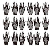 Henna Tattoo Kit Temporary Tattoo Stencils Reusable Indian Temporary Tattoo Stickers
