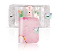 Hennaja Pill Organizer,Pill Pouches Clear Plastic Pill Bags Self Sealing Travel Medicine Organizer Storage (1-Splash Ink6, 1 Pack)