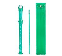 Hennaja Recorder Instrument for Beginner Kids Adults,8-Hole Soprano Descant Recorder Music Flute with Cleaning Rod & Case Bag For School Student Home Entertainment(2-Green)