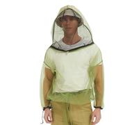 HENNCHEE Mosquito Jacket for Adult, Mesh Net Bug Hooded Jacket, Outdoor Protection Mosquito Proof Clothing L/XL