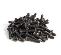 Henne Bery 3/4" Long 6-32 Thread, Oval Head Milled Slot Replacement Wall Plate Screws, 50 Pack, Bronze