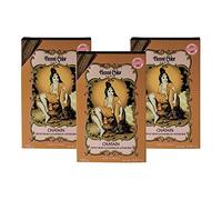 Henne Color Henna Powder 100g (Pack of 3) Auburn, Black, Brown, Copper, Chestnut and Mahogany By New Fashion House (Chestnut Brown)