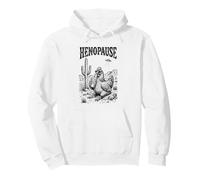 Henopause Funny Chicken Iced Coffee Desert Alien UFO Pullover Hoodie