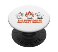 Henopause Squad Funny Menopause Chicken Women PopSockets Adhesive PopGrip