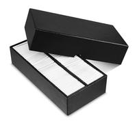 Henoyso 1 Pc Double Row Coin Box Holders for Collectors Storage Supplies Collecting Coin Cases, 9 x 2 x 2 Inch About Half Box Cases (Black)