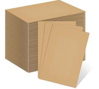 Henoyso 110 Pack Corrugated Cardboard Sheets Flat Cardboard Sheets Packaging Inserts Flat Square Inserts Squares Separators for Shipping Packing Mailing Crafts (5 x 7 Inch,Brown)