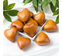 Henoyso 12 Pcs Wooden Hearts for Crafts Handmade Carved Decorative Hearts Engraved Pine Wooden Decor Fireplace Mantel Decor Wedding Anniversary Thanksgiving Christmas Birthday Gifts