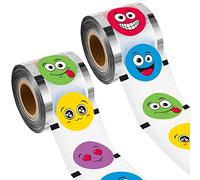 Henoyso 2 Roll Cup Sealer Film for Sealing Machine 90-105 mm 6400 Cups Bubble Tea Sealer Film for 16 oz Plastic Cups for Bubble Tea, Water, Coffee, Juice, Soda (Smile Face Style)
