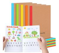 Henoyso 20 Pack Primary Composition Notebook, A5 Kids Primary Journal, K-2 Writing Notebook for Kids Student Draw Write Story Journal Half Blank Books(Bright Color)