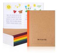Henoyso 20 Pcs Primary Composition Notebook 9 3/4 x 7 1/2 Inch Kids Journal, Back to School Supplies, K-2 Primary Writing Notebook for Kids Student Draw and Write Story Journal (Jewel Tone Color)
