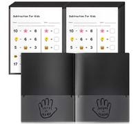 Henoyso 24 Pcs School to Home Folder with Four Pockets Heavy Duty 2 Clear Front and 2 Inside Pockets Homework Folders for School Students Parent Teacher Classroom Communication (Black)