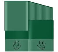 Henoyso 24 Piece Two Pocket Parent Teacher Communication Folder Homework Take Home Folders with Clear Front Pocket Plastic Heavy Duty Fit Letter Size for Home and School 11.8 x 9.45(Dark Green)