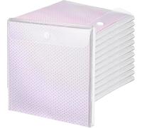 Henoyso 36 Pcs 12 x 12 Scrapbook Paper Storage Organizer, PVC, Clear, Top Loading, Hook & Loop Closure, Craft Supplies, Scrapbooking, Paper Organization