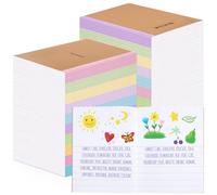 Henoyso 40 Pcs Primary Composition Notebook 9 3/4 x 7 1/2 Inch Kids Journal, Back to School Supplies, K-2 Primary Writing Notebook for Kids Student Draw and Write Story Journal (Colorful Macaron)