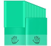 Henoyso 48 Pcs Plastic Parent Teacher Communication Folder with 2 Pockets Take Home Folders with Clear Heavy Duty Pocket Fit Letter Size for School Students Teacher Home, 11.8×9.45 Inch(Green)