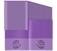 Henoyso 48 Pcs Two Pockets Parent Teacher Communication Folder Take Home Folders with Clear Front Pocket Plastic Heavy Duty Fit Letter Size for School Student Home Teacher, 11.8×9.45 Inch(Purple)