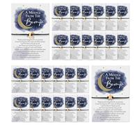 Henoyso 50 Set Over the Moon Baby Shower Favors for Guests a Message from the Bump Wish Bracelets Baby Shower Bracelets Twinkle Twinkle Little Star Party Favors for Guests Thank You Gifts